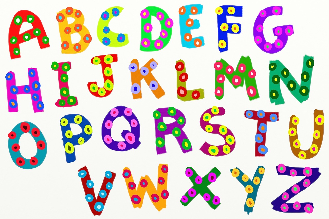 Letters for website fonts
